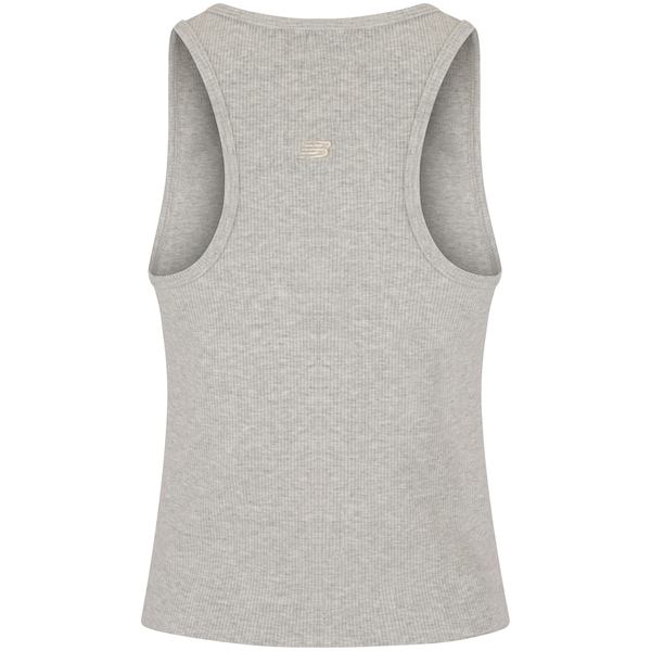Vista 3 Camiseta Regata Feminina New Balance Canelada Small Logo CINZA MESCLA New Balance CINZA MESCLA