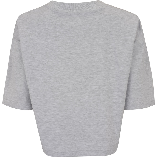 Vista 3 Blusa Cropped Feminina New Balance Small Logo CINZA MESCLA New Balance CINZA MESCLA