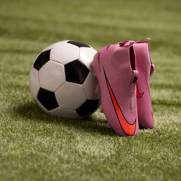 Vista 3 Chuteira de Campo Nike Mercurial Superfly 10 Academy Júnior ROSA/VERMELHO Nike ROSA/VERMELHO