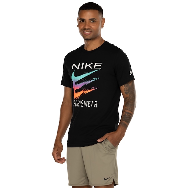 Camiseta Masculina Nike Manga Curta Sportswear 6MO Swoosh