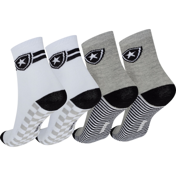 Kit de Meias do Botafogo Rikam Soquete Tamanho 29 ao 33