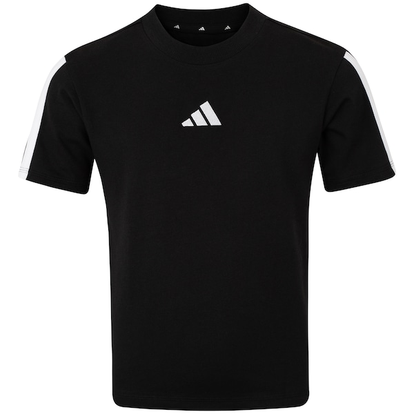 Camiseta Infantil adidas Manga Curta 3 Stripes