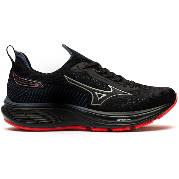 Vista 2 Tênis Mizuno Cool Ride 3 Masculino preto Mizuno preto