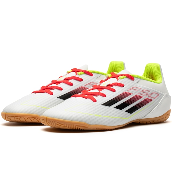 Vista 3 Chuteira Futsal adidas F50 Club Adulto BRANCO Adidas BRANCO