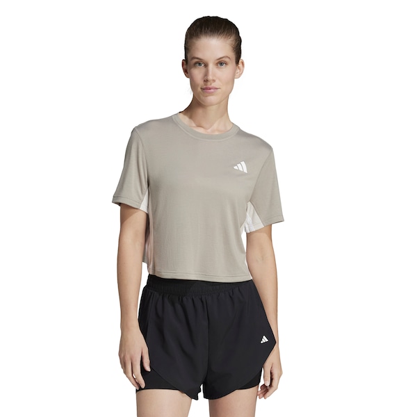 Blusa Cropped Feminina adidas Treino Essentials Colorblock