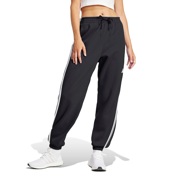 Calça Feminina adidas Essentials French Terry Cuffed 3 listras