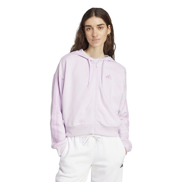 Jaqueta Feminina adidas 3 Stripes com Capuz