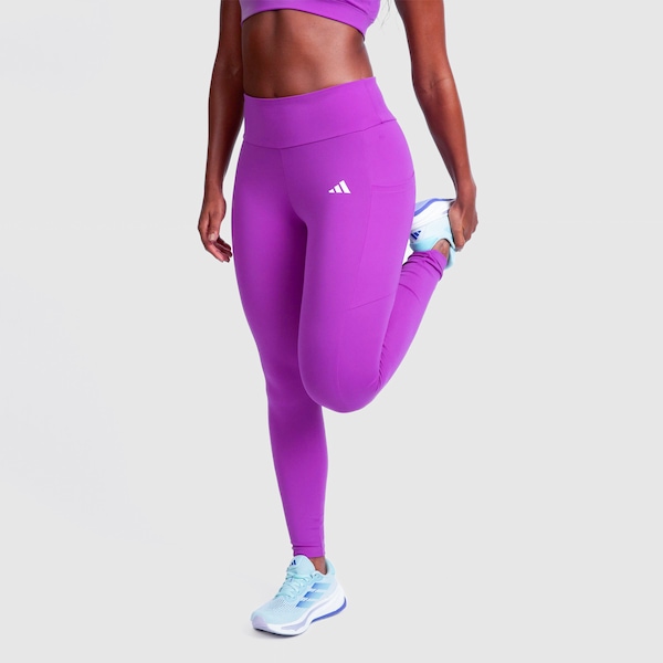 Vista 3 Calça Legging Feminina adidas 3 listras com bolso PRETO Adidas PRETO