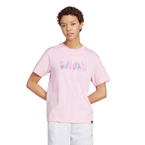 Camiseta Feminina adidas Manga Curta Gráfica
