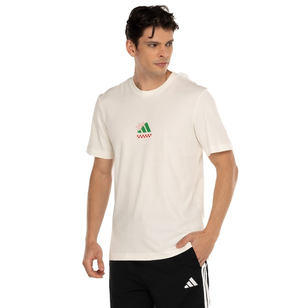 Camiseta Masculina adidas Manga Curta Gráfica Pizza