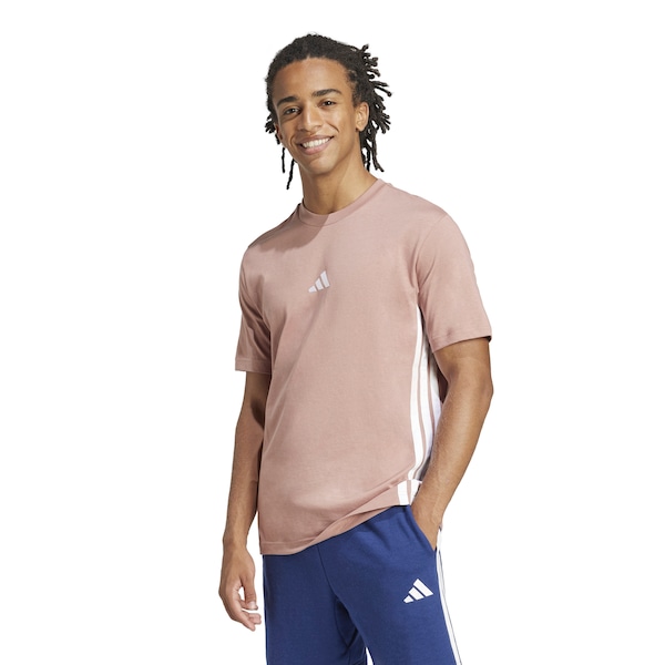 Camiseta Masculina adidas Manga Curta 3 Stripes