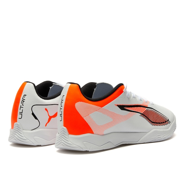 Vista 3 Chuteira Futsal Puma Ultra 5 Play Adulto BRANCO/PRETO Puma BRANCO/PRETO