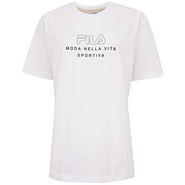 Camiseta Feminina Fila Manga Curta Over Vita Outline