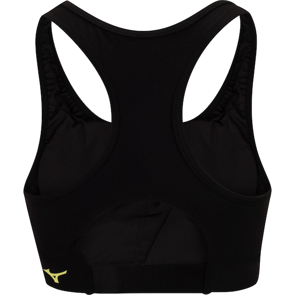 Vista 3 Top Fitness com Bojo Removível Mizuno édia Sustentação Run Easy 5 Adulto PRETO Mizuno PRETO