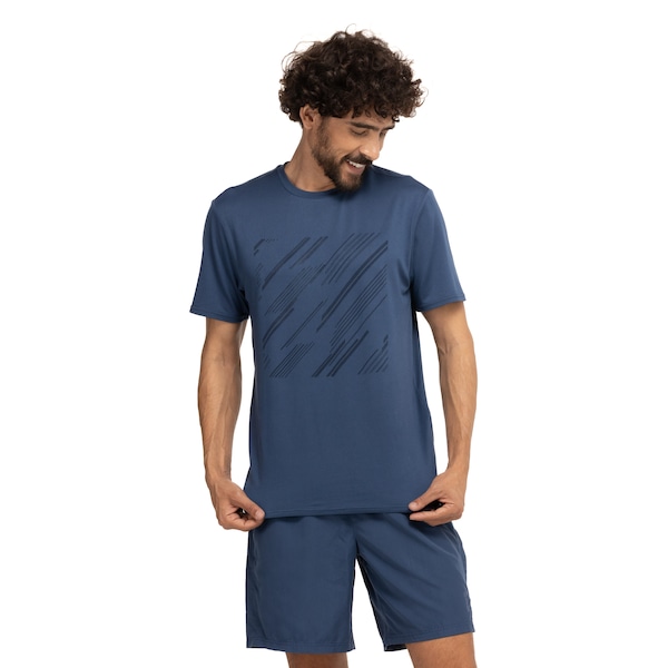 Camiseta Oxer Regulação Térmica Masculina | Cor: AZUL ESCURO | Tamanho: G
