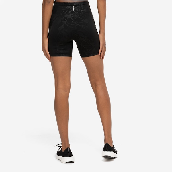 Vista 3 Bermuda Oxer Print Premium Média Compressão Cós Baixo Feminina PRETO Oxer PRETO