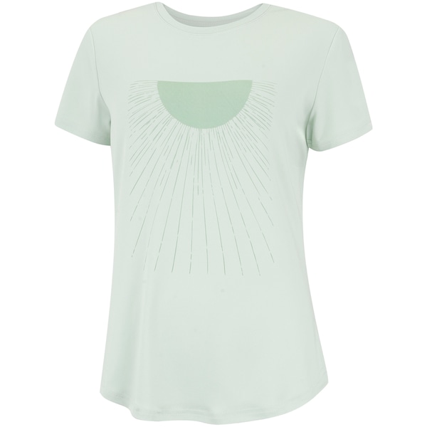 Camiseta Oxer Regulação Térmica Estampada Feminina | Cor: VERDE CLARO | Tamanho: M