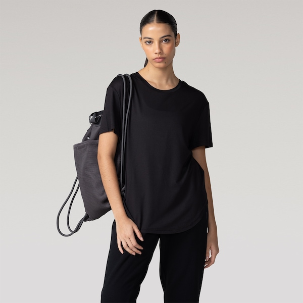 Camiseta Oxer Regulação Térmica Alongada Feminina | Cor: PRETO | Tamanho: M