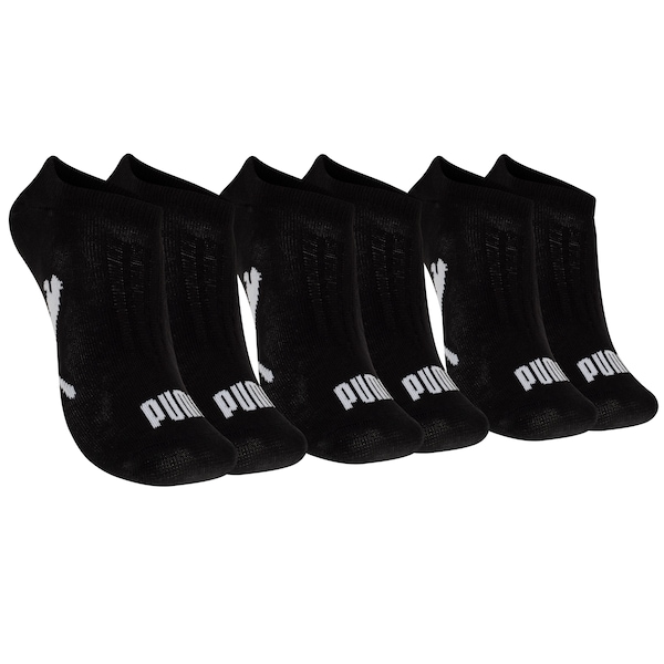 Kit de Meias Puma Sapatilha Esportiva 3 Pares Tamanho 34 ao 39 Adulto