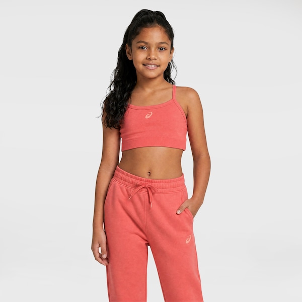 Top ASICS Sem Costura Infantil | Cor: CORAL | Tamanho: 8