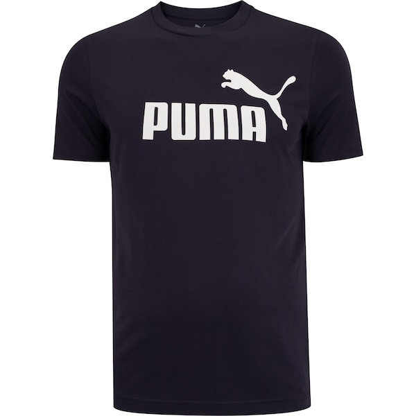 Camiseta Masculina Puma Manga Curta Essentials N01 Logo Tee
