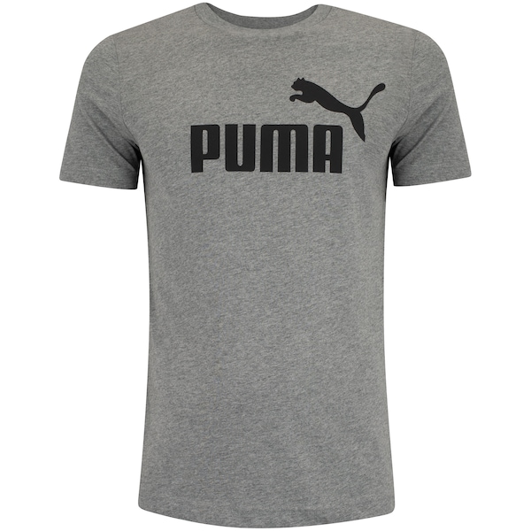 Camiseta Masculina Puma Manga Curta Essentials N01 Logo Tee