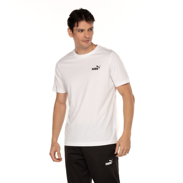 Camiseta Masculina Puma Manga Curta Small NO1 Logo Tee