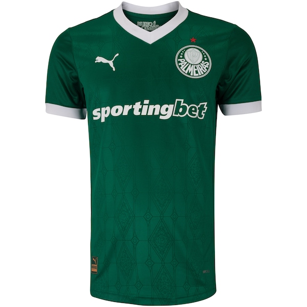 Camisa do Palmeiras I 25 Jogador Puma Masculina