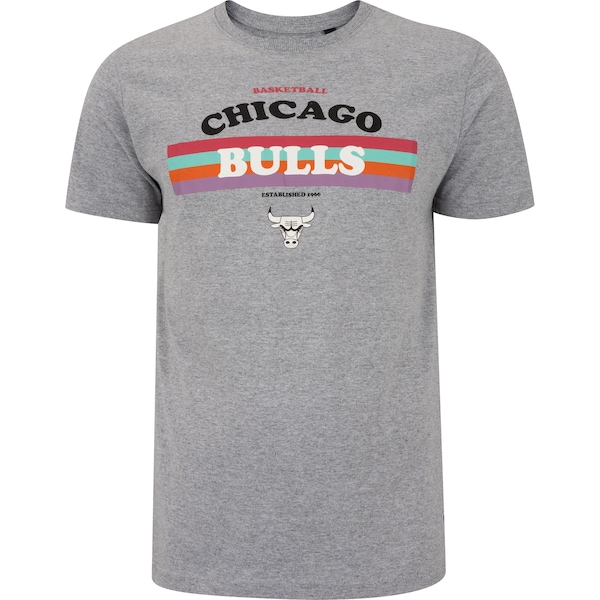 Camiseta do Chicago Bulls NBA Masculina Manga Curta Estampada N515A