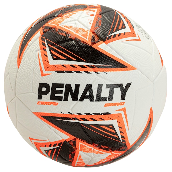 Bola De Futebol De Campo Penalty Bravo XXV | Cor: BRANCO/LARANJA | Tamanho: único