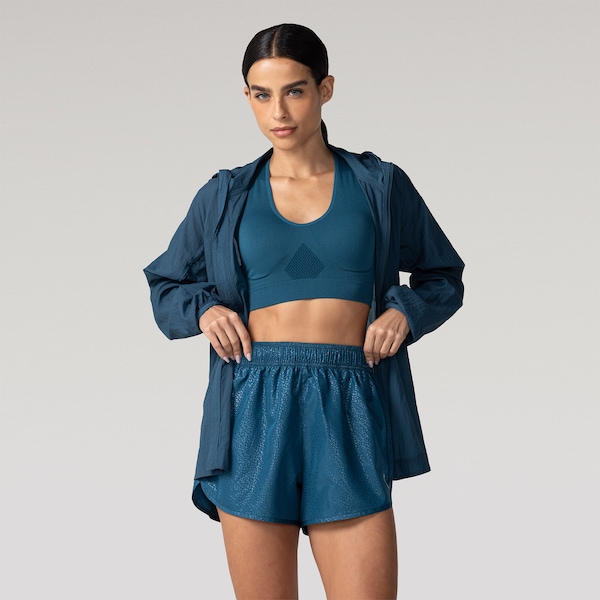 Jaqueta Corta-Vento Oxer Run Utraleve Packable Feminina | Cor: PETROLEO | Tamanho: G