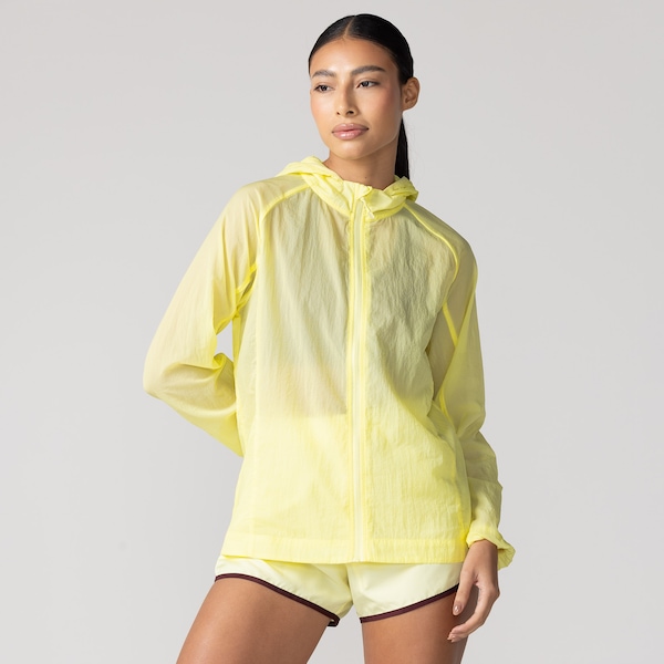 Jaqueta Corta-Vento Oxer Run Utraleve Packable Feminina | Cor: AMARELO CLARO | Tamanho: GG