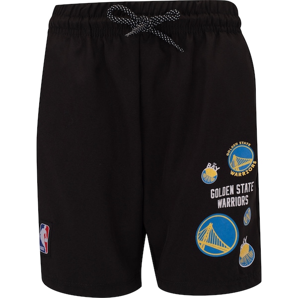 Vista 2 Conjunto do Golden State Warriors NBA Juvenil N1122 e N1127 Camiseta + Bermuda AZUL NBA AZUL
