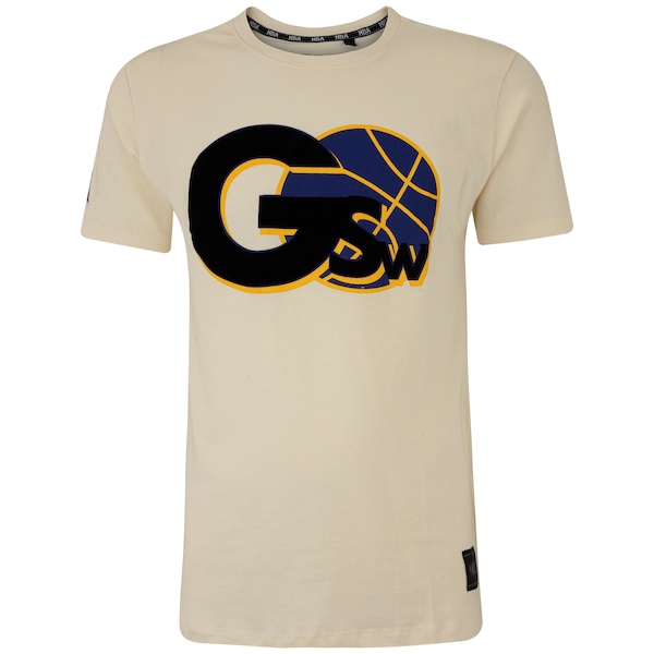 Camiseta do Golden State Warriors NBA Masculina Floco NB821