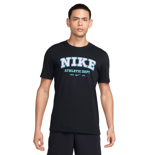 Camiseta Masculina Nike Manga Curta Dri-Fi Tee HBR PR | Cor: PRETO | Tamanho: M
