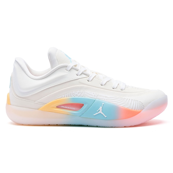 Vista 2 Tênis Nike Jordan Zion 4 - Masculino BRANCO/CINZA Nike BRANCO/CINZA