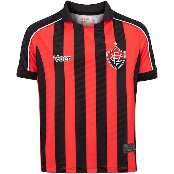 Camisa do Vitória-BA I 25 Torcedor Volt Juvenil | Cor: VERMELHO | Tamanho: 8