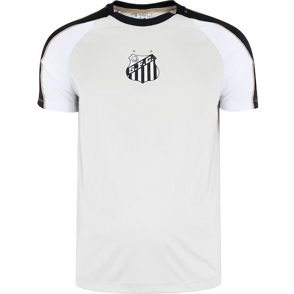 Camiseta do Santos Braziline Estaca Masculina | Cor: BRANCO | Tamanho: P