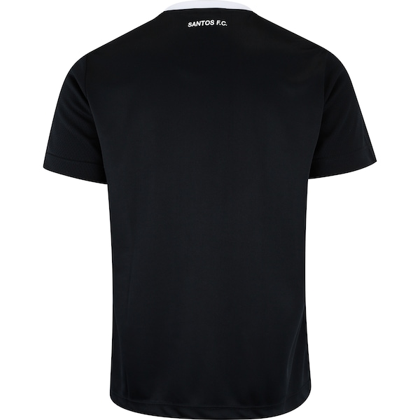 Vista 3 Camiseta do Santos Braziline Matriz Masculina PRETO/BRANCO braziline PRETO/BRANCO
