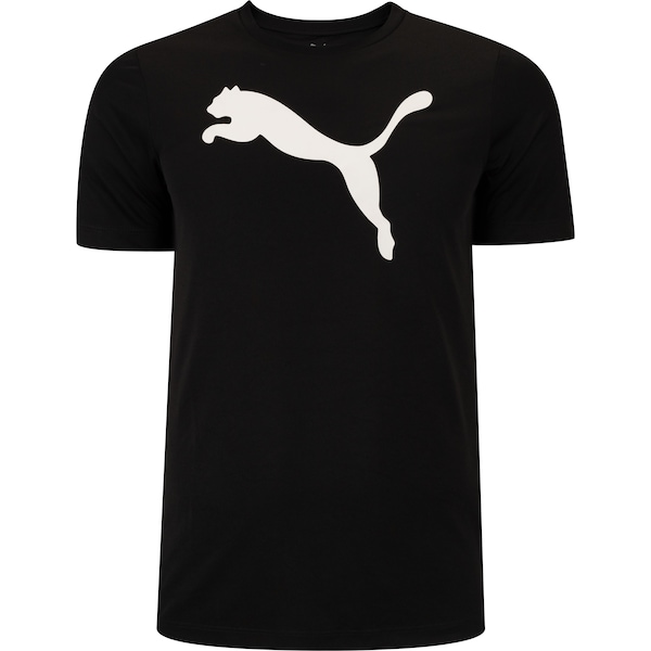 Camiseta Masculina Puma Manga Curta ESS Logo Poly
