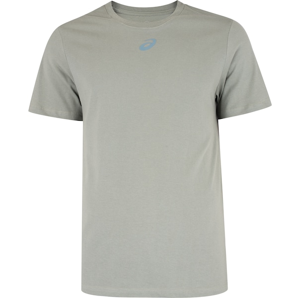 Vista 2 Camiseta ASICS Meia Malha Small Logo Masculina PRETO ASICS PRETO
