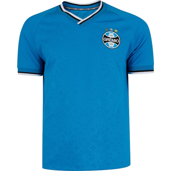 Vista 2 Camiseta do Grêmio Betel Escudo Masculina AZUL Betel AZUL