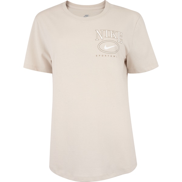 Vista 2 Camiseta Nike Sportswear Club Essential Feminina BEGE Nike BEGE