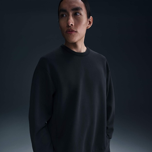 Vista 3 Blusão Masculino Nike Dri-FIT Is Crew PRETO Nike PRETO