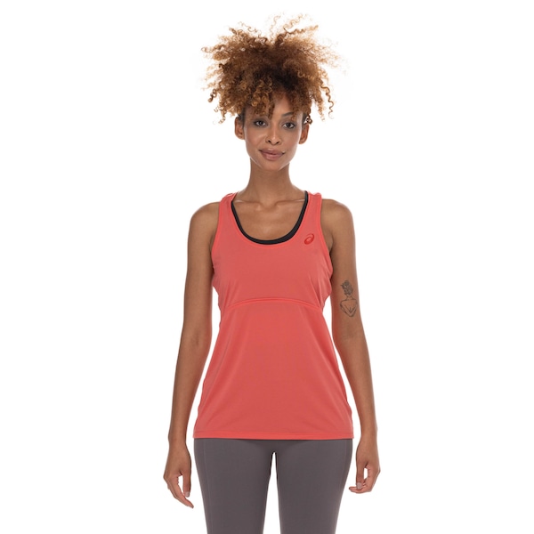 Camiseta Regata Feminina ASICS Libélula Recorte Nadador