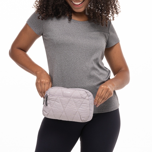 Pochete Oxer Puffer | Cor: CINZA CLARO | Tamanho: único