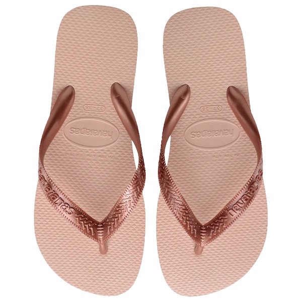 Vista 2 Chinelo Feminino Havaianas Top Tiras BRONZE Havaianas BRONZE