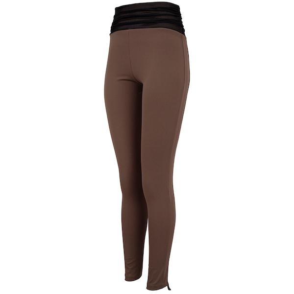 Vista 2 Calça Legging Feminina Lauf Black Tie BEGE Lauf BEGE