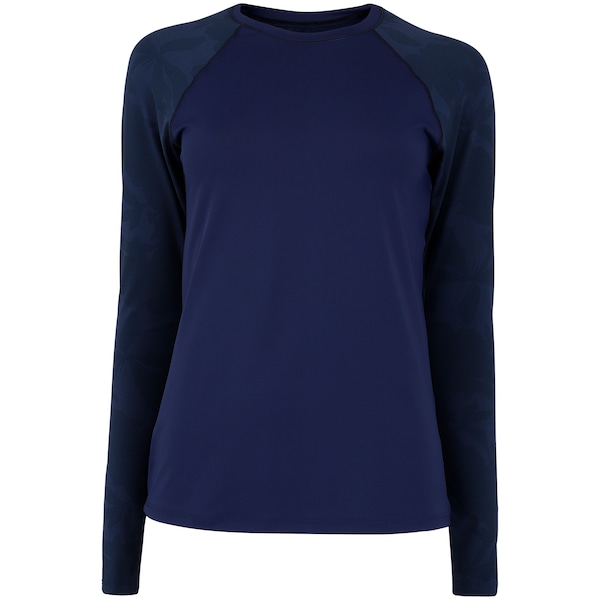 Camiseta Manga Longa Estampada Feminina Oxer com Proteção Solar UV