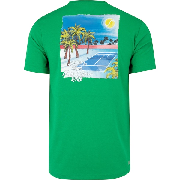 Vista 3 Camiseta Lacoste Miami Open Masculina VERDE Lacoste VERDE